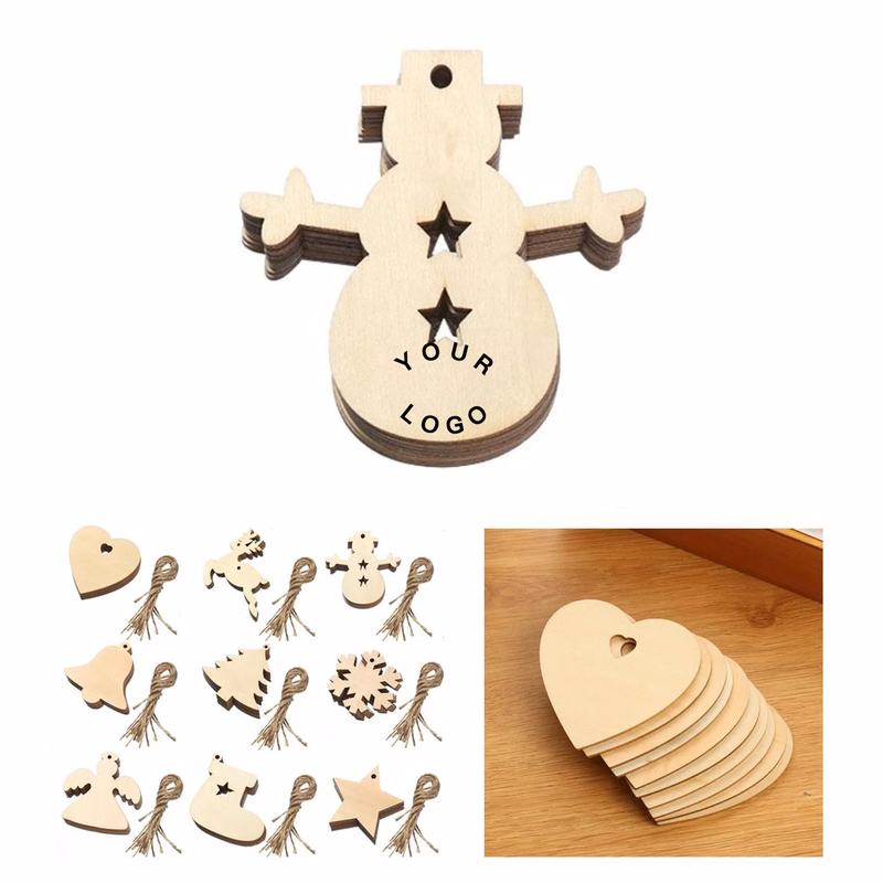 Natural Wood Holiday Tree Ornament