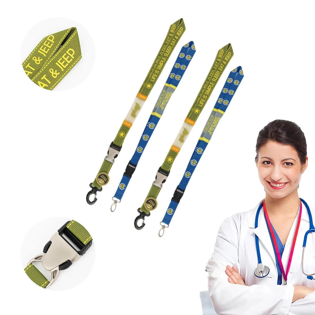 Premium Lanyard W/ Oval Hook 1