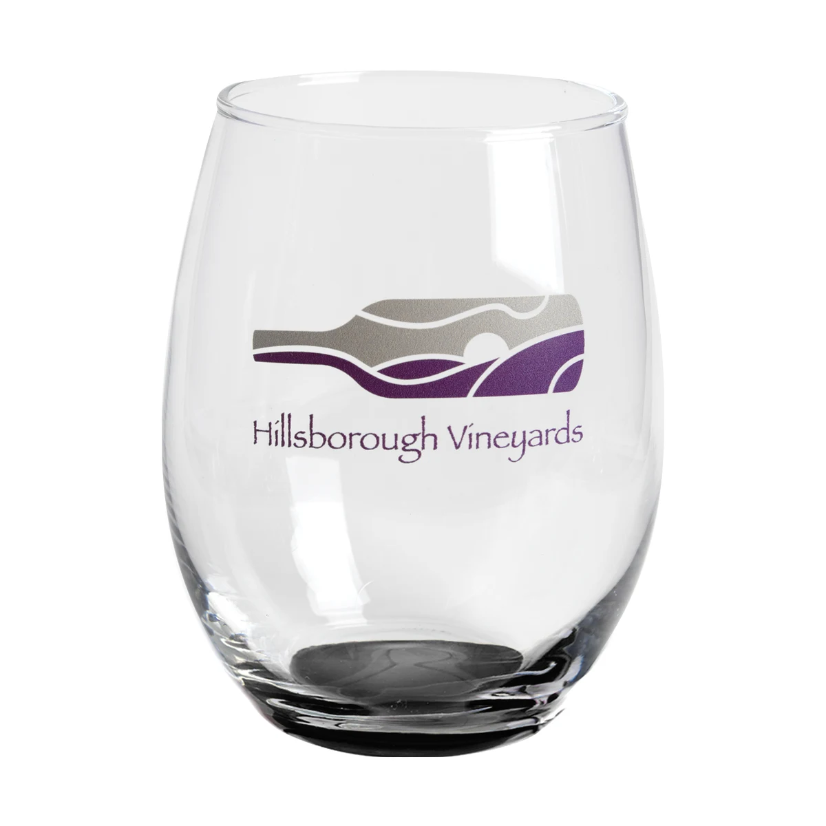 15 oz. Imported Stemless Wine Glass (2 Color Imprint) 1