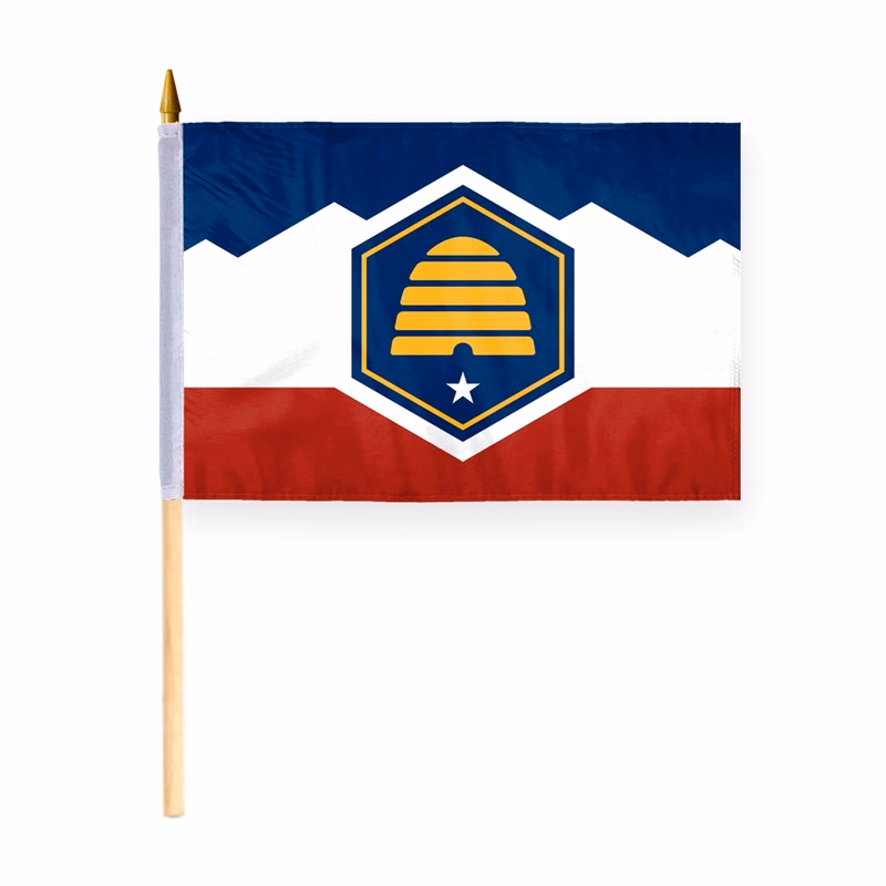 12"X18" ePoly Utah(Design 2023) Stick Flags