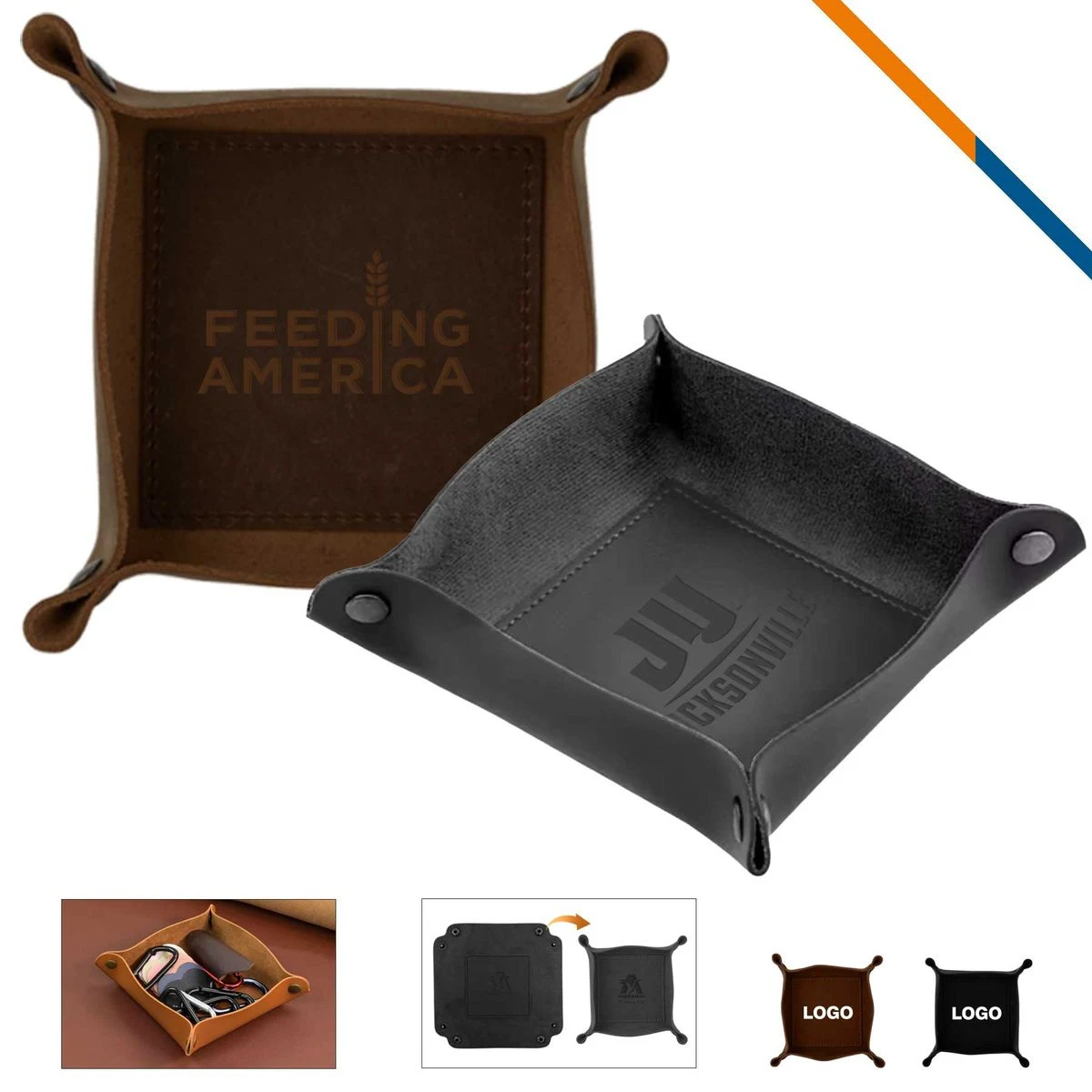 LeaHold Leather Storage Tray 1