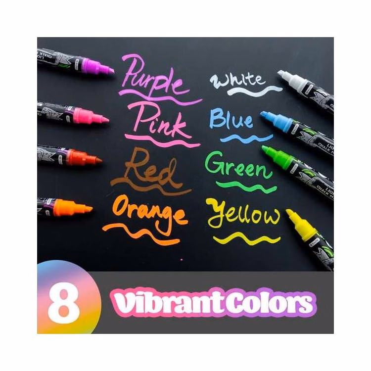 Wet Erase Chalk Markers Assorted
