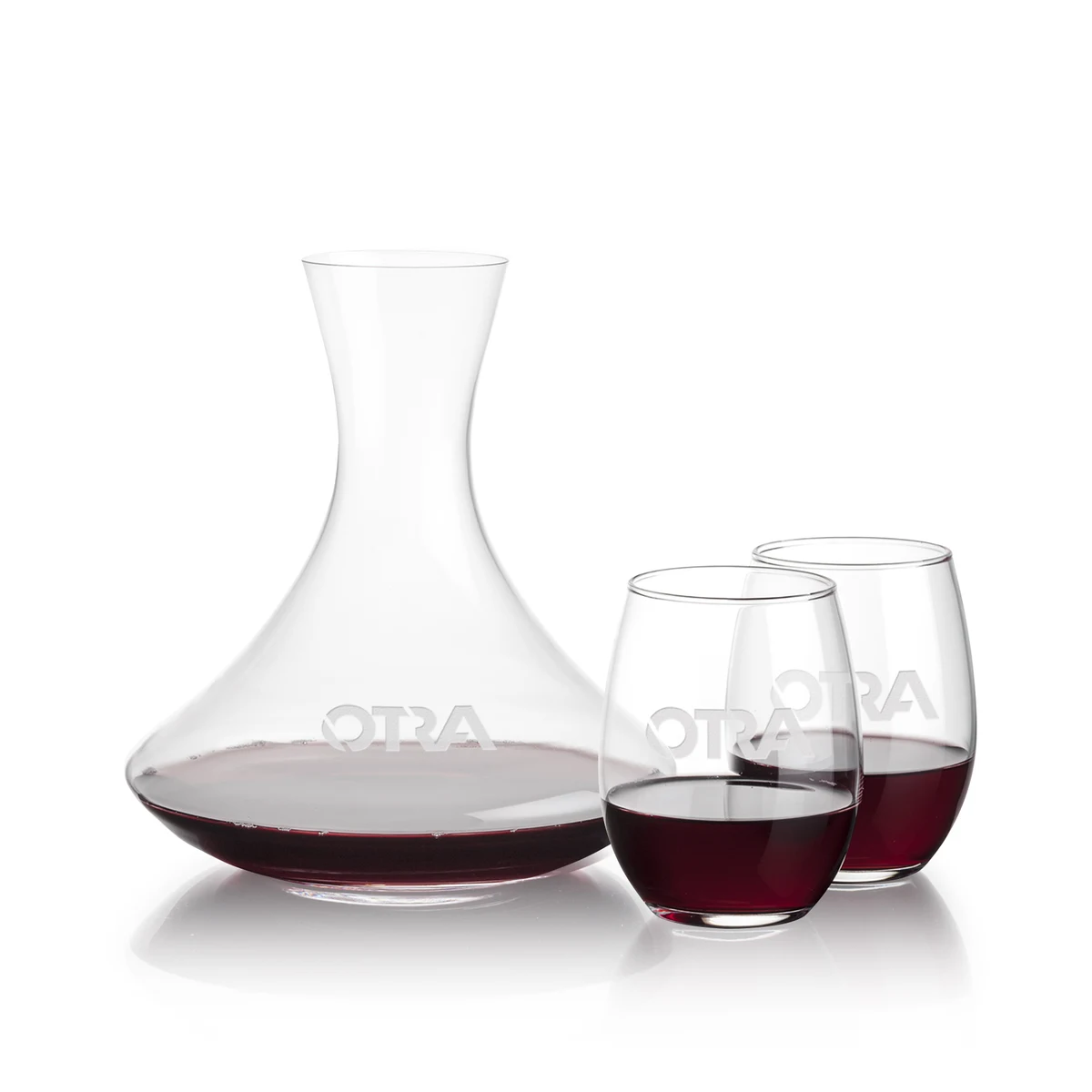 Senderwood Carafe & Stanford Stemless Wine 1