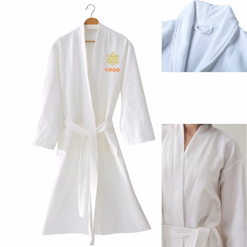 Cotton 48" Waffle Weave Bathrobe