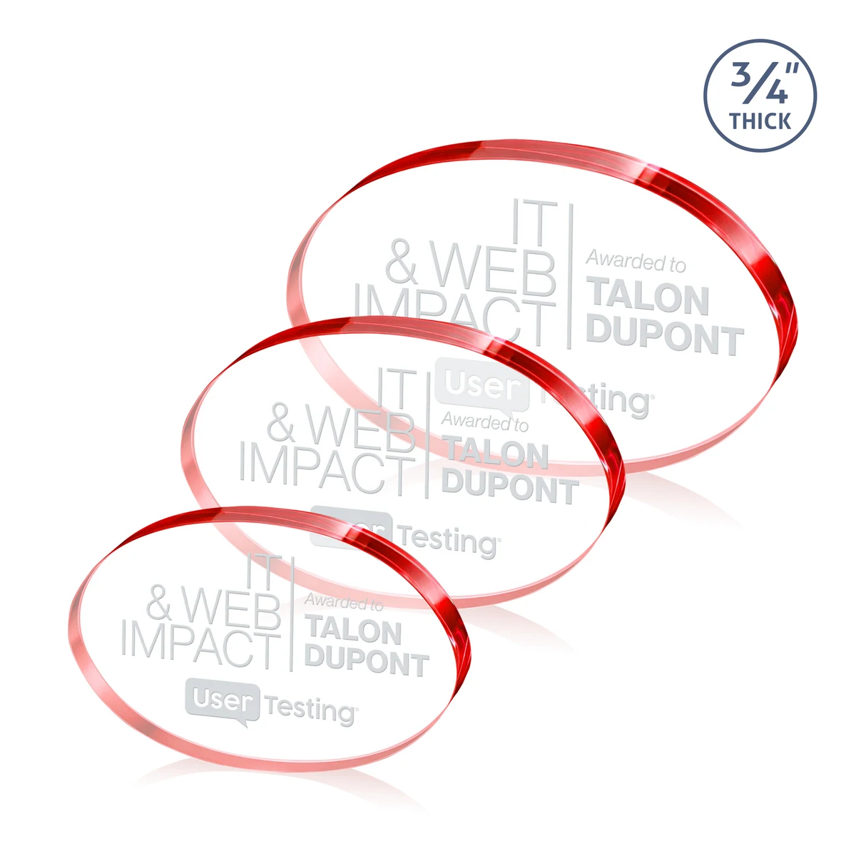 Baldus Oval Award - Red 1