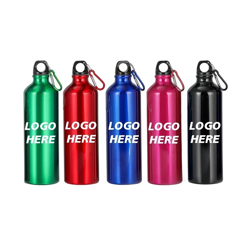 Custom 17 oz Aluminum Travel Water Bottles, custom water bottle with logo imprint 1