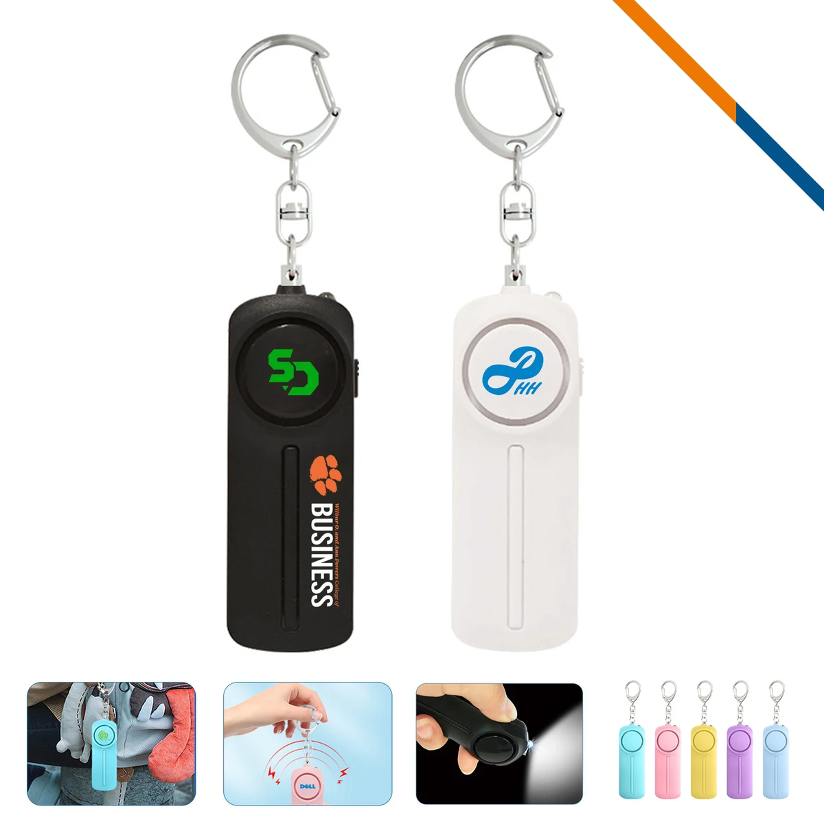 Kipsafe LED Flashlight Keychain Safety Alarm 1