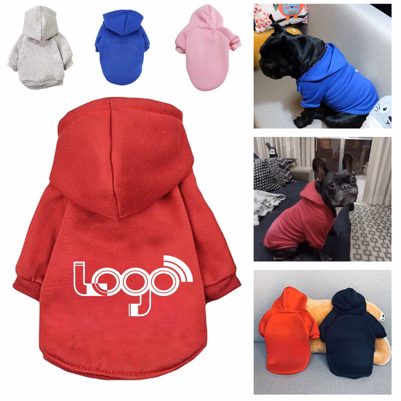 Lightweight Dog Hoodie with Logo Design