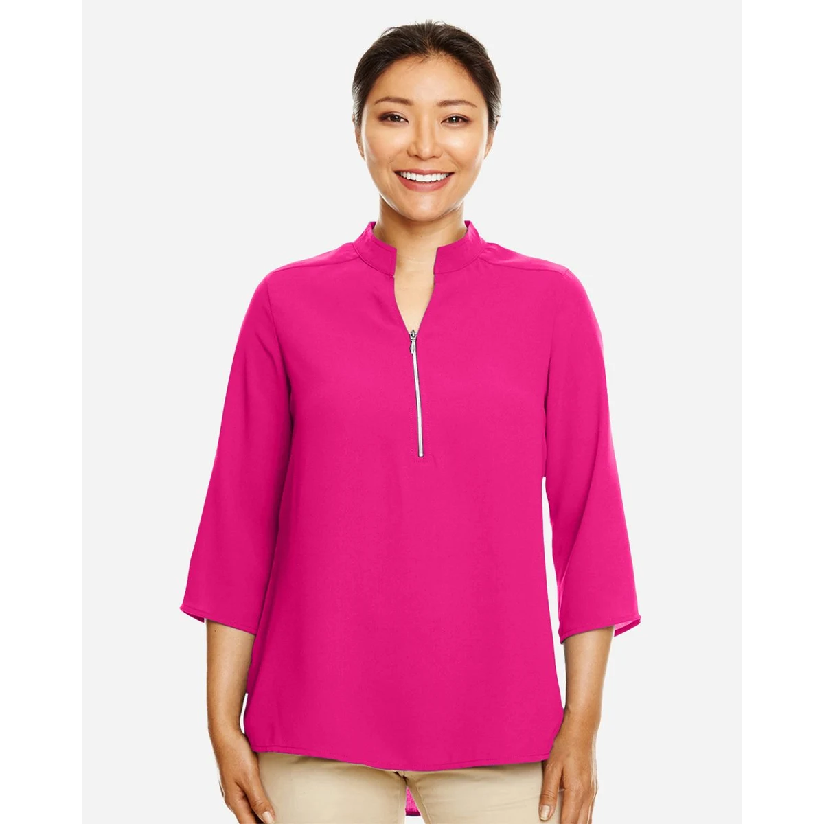Women's Perfect Fit™ Three-Quarter Sleeve Crepe Tunic - DP611W 1