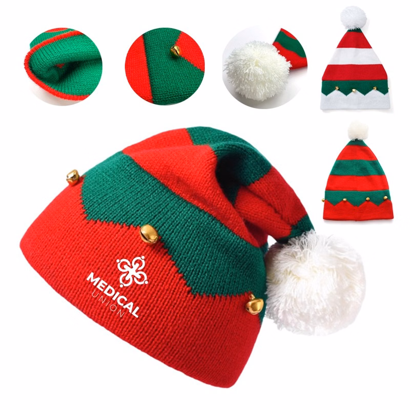Bell Pendant Christmas Day Hat Autumn Winter Warmth Beanie Hat Christmas Gifts Santa Hat