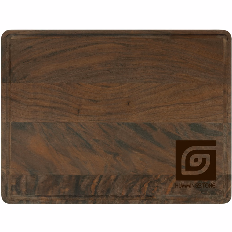 11 1/2" x 8 3/4" Walnut Cutting Board with Drip Ring