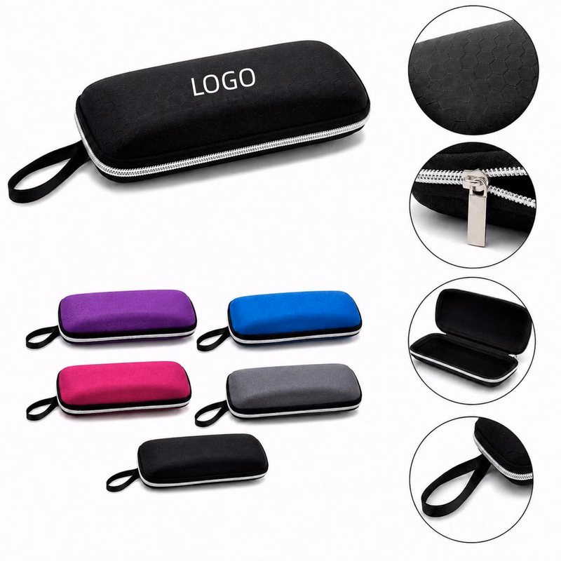 MOQ50 Portable Zipper Eyeglasses Case