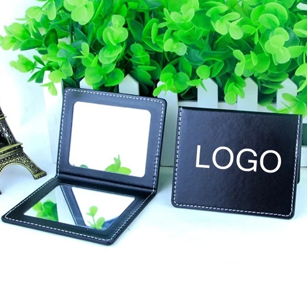 Foldable Mini Pu Leather Pocket Mirrors 1