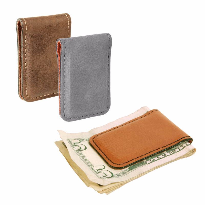 Executive Leatherette Money Clip