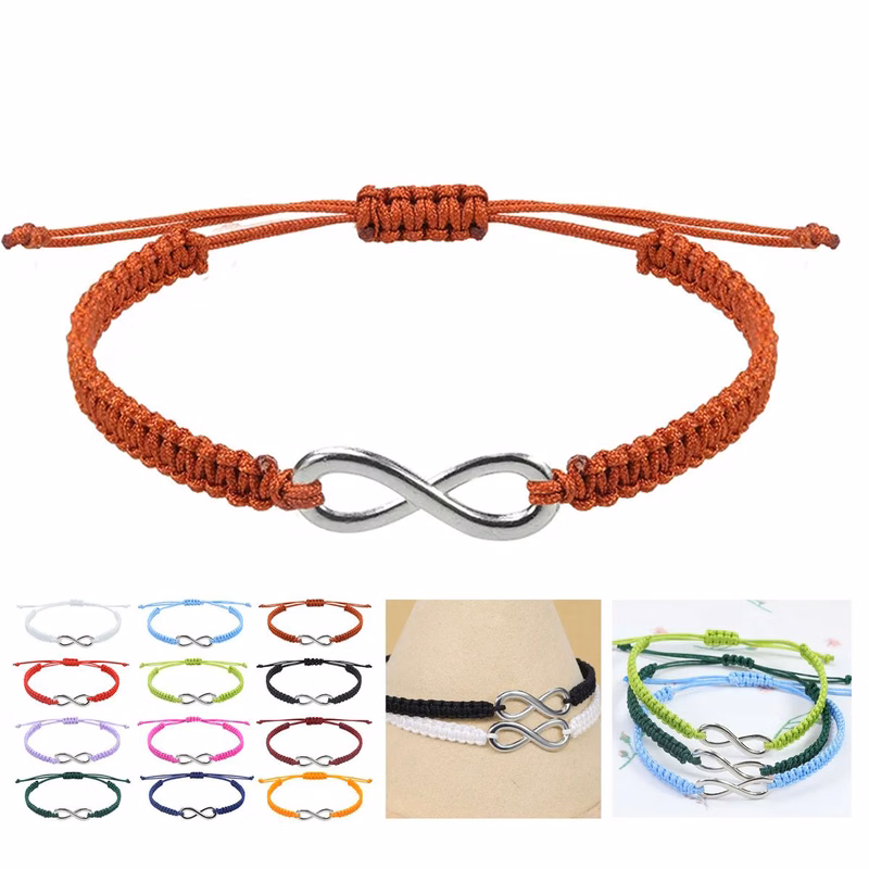 Stainless Steel Clasp Bracelet with Fabric Band