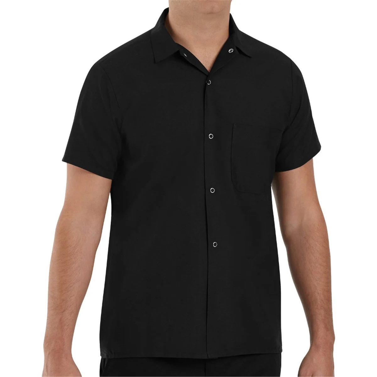 Poplin Cook Shirt with Gripper Closures - 5020 1
