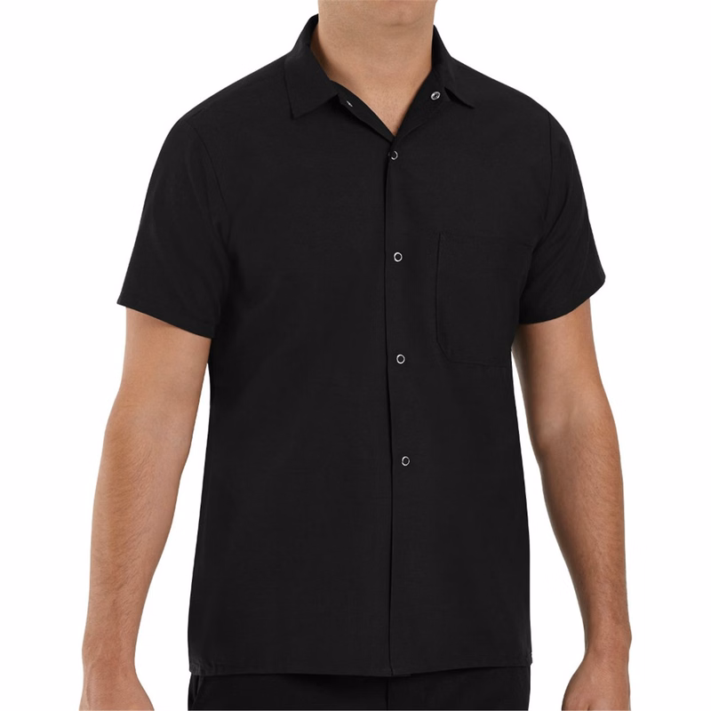 Poplin Cook Shirt with Gripper Closures - 5020