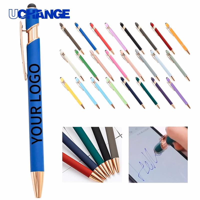 Aluminum Stylus Ballpoint Pen Rose Gold