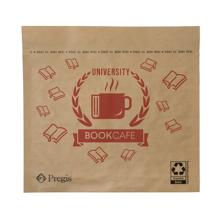 One Color Recyclable Cushioned Natural Paper Mailer (12" x 9") 1