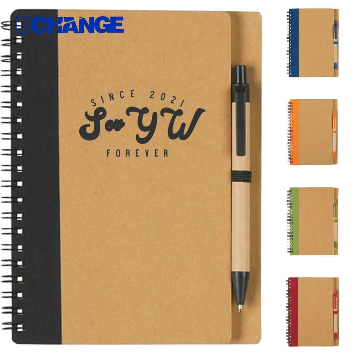 Soft Leather Kraft Spiral Notebook Journal (5"x7") 1