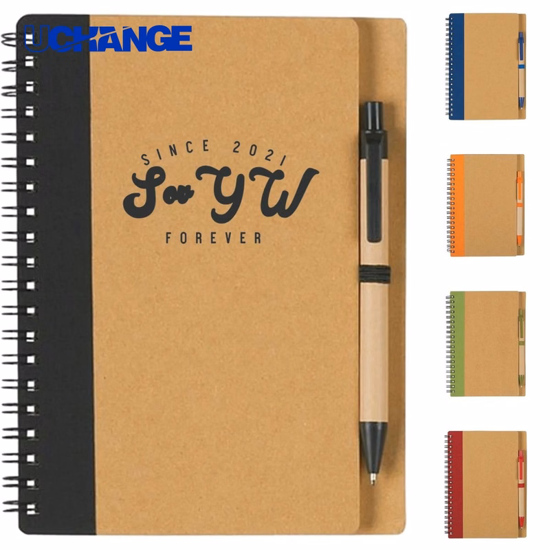 Soft Leather Kraft Spiral Notebook Journal (5"x7")