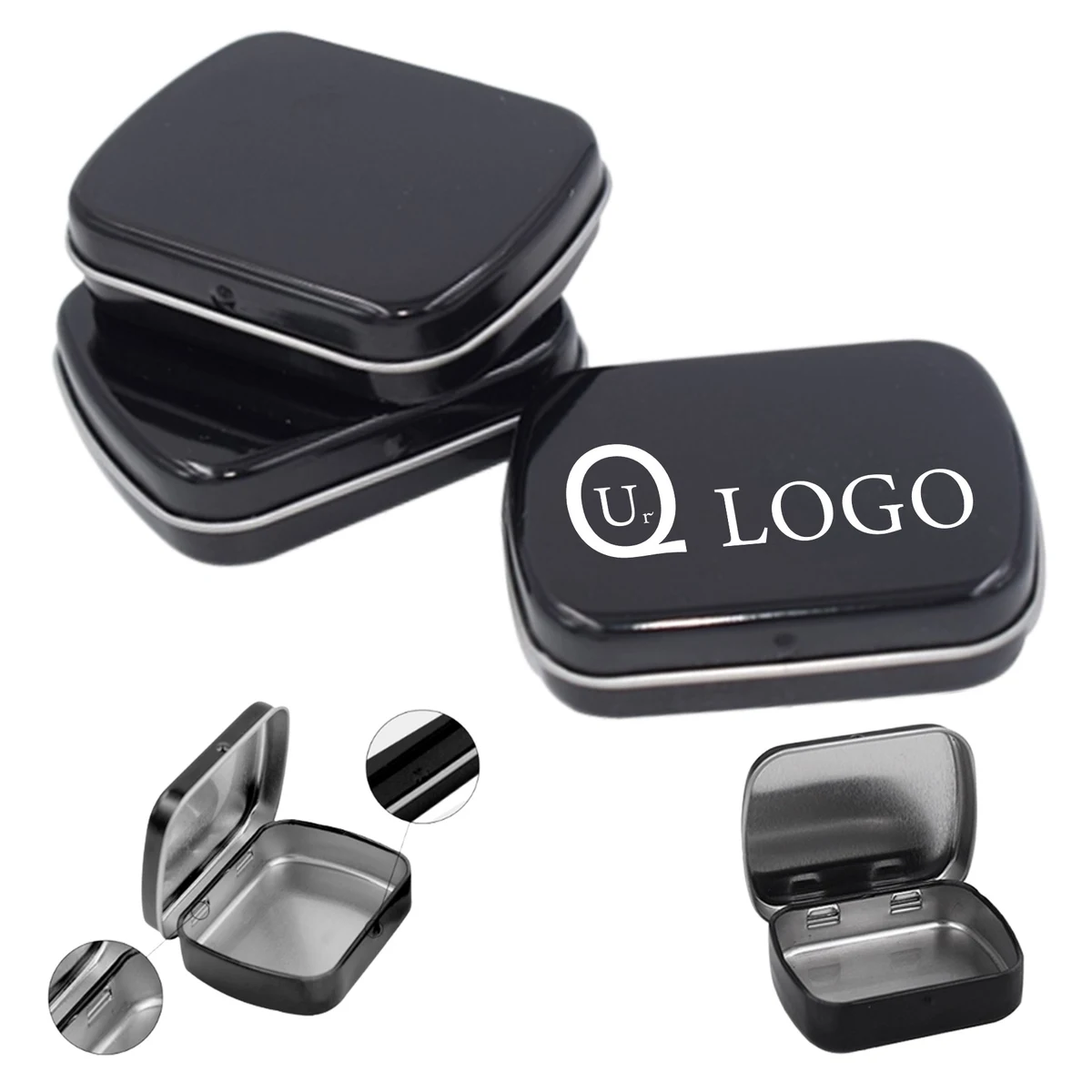 Black Mini Tin Box 1