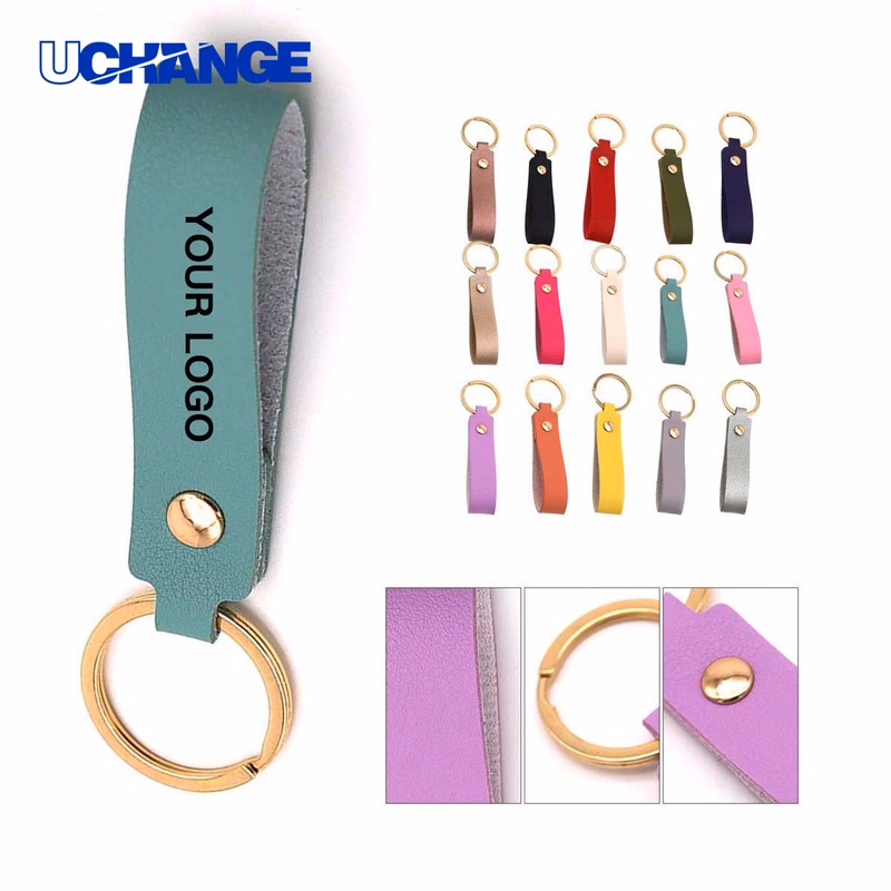 Lightweight Leather Keychain Accessory Portable for Daily Carry