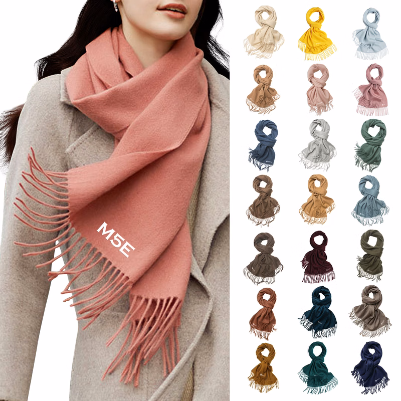 Winter Warm Scarf with Tassel