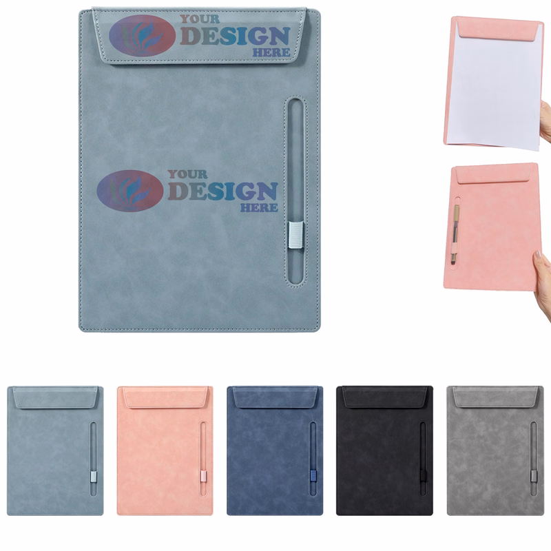 Custom Leather Conference Clipboard Folder
