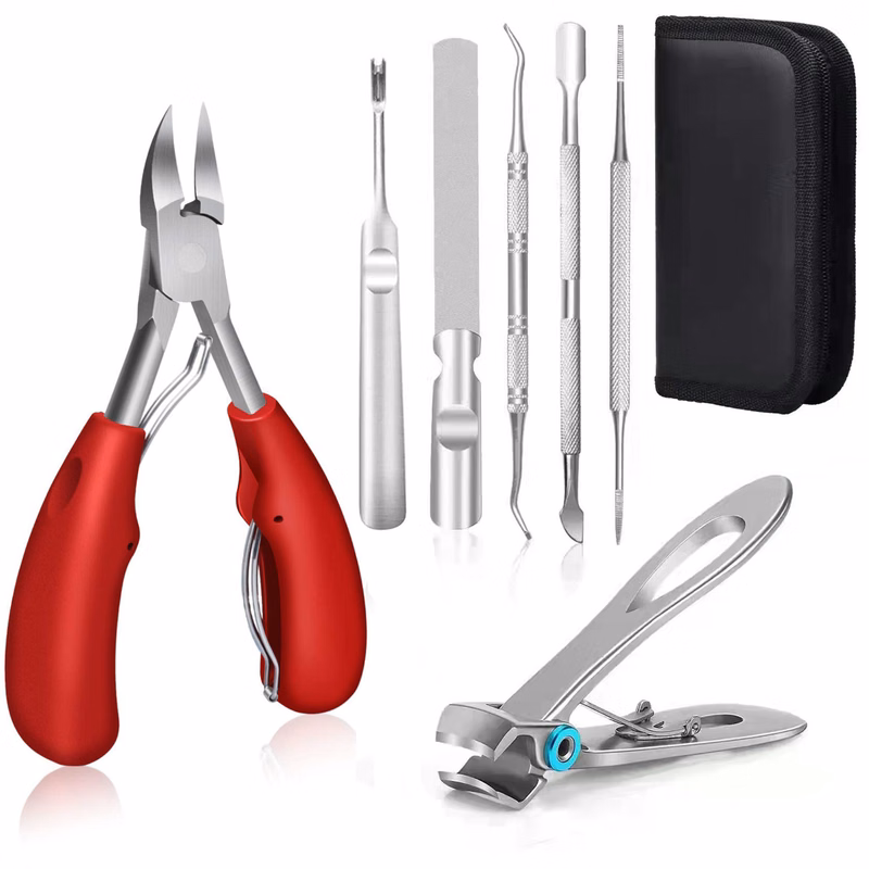 Toenail Clippers Kit With Carry Case