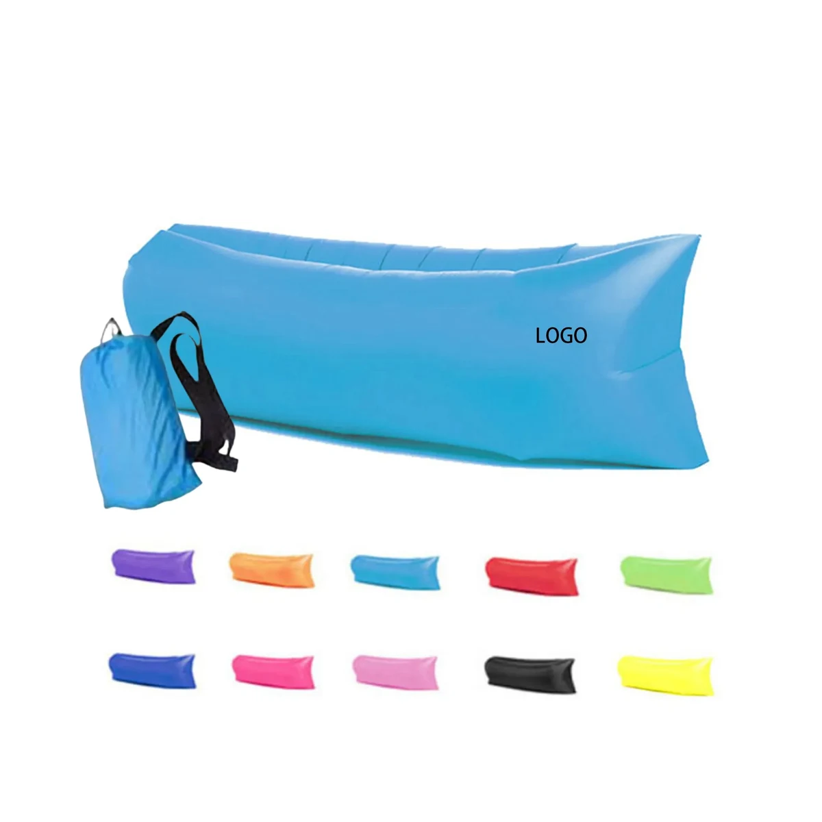 MOQ 20pcs Outdoor Inflatable Single Beach Air Sofa 1