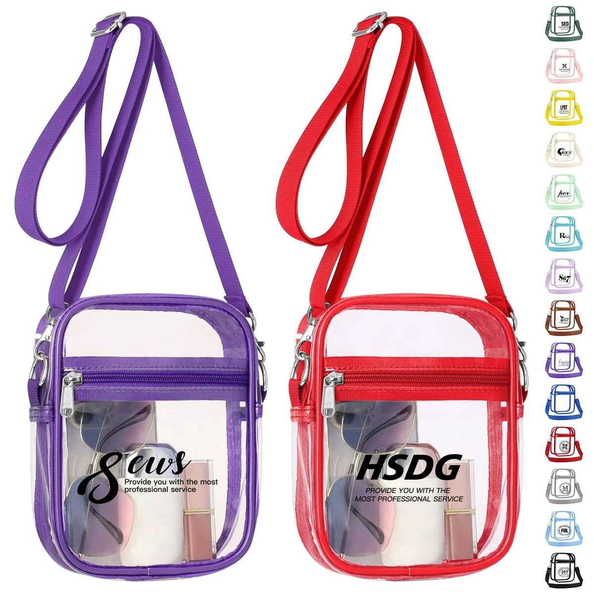 Clear PVC Waterproof Shoulder Bag 1