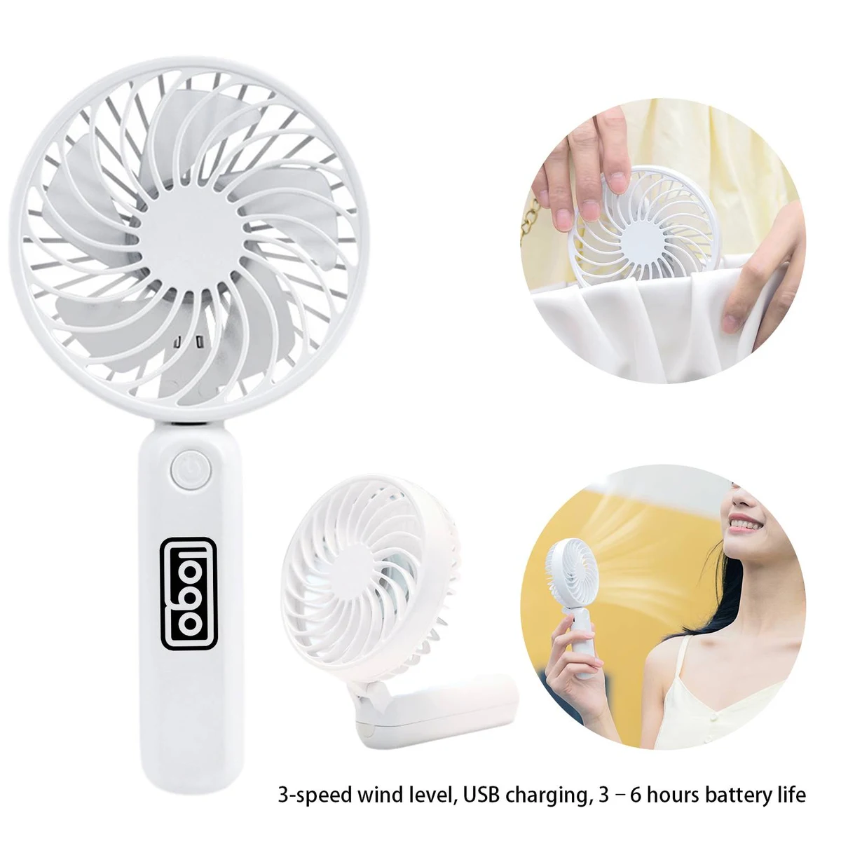 Handheld Quiet Foldable Outdoor Fan 1