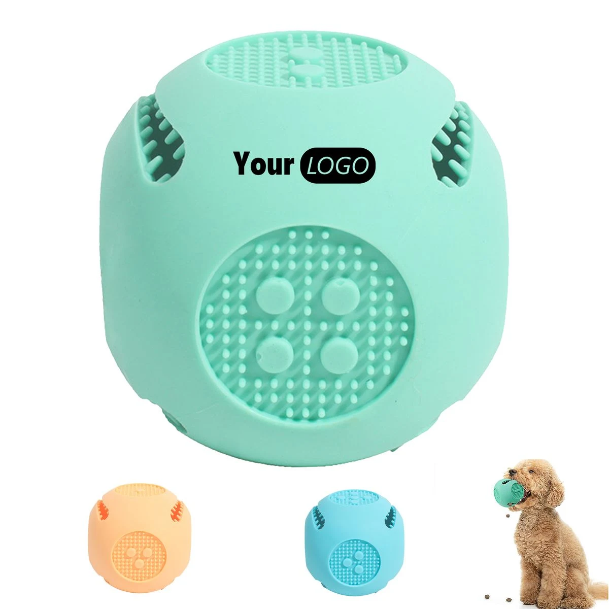 Silicone Best dice Dental Chew Dog Toy 1