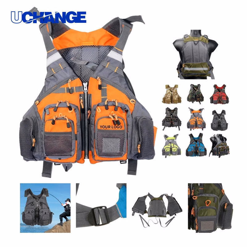 Adjustable Multi-Pocket Life Vest for Water Safety