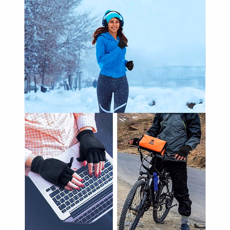 Fingerless Flip-Up Gloves
