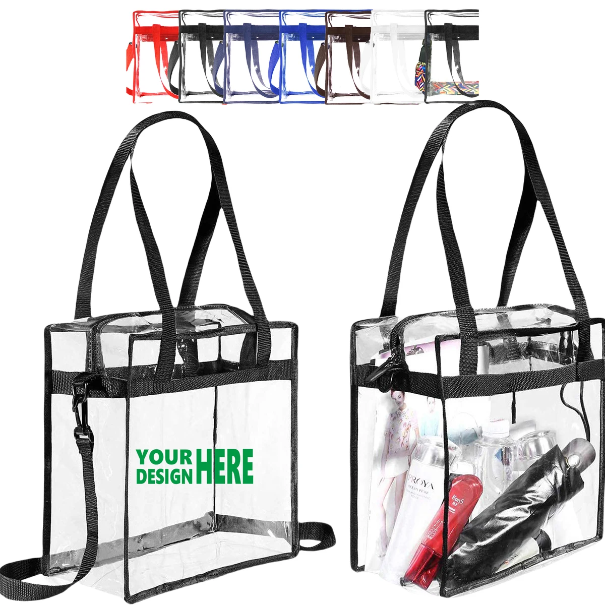 Clear PVC Bag Stadium Tote MOQ20 1