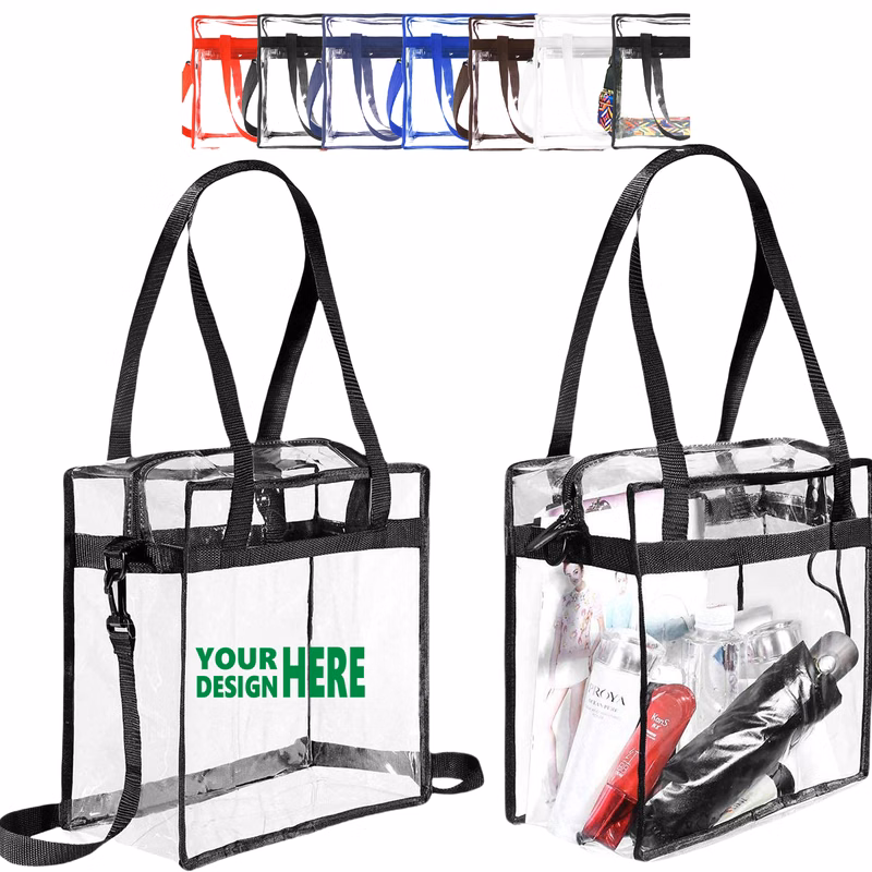 Clear PVC Bag Stadium Tote MOQ20