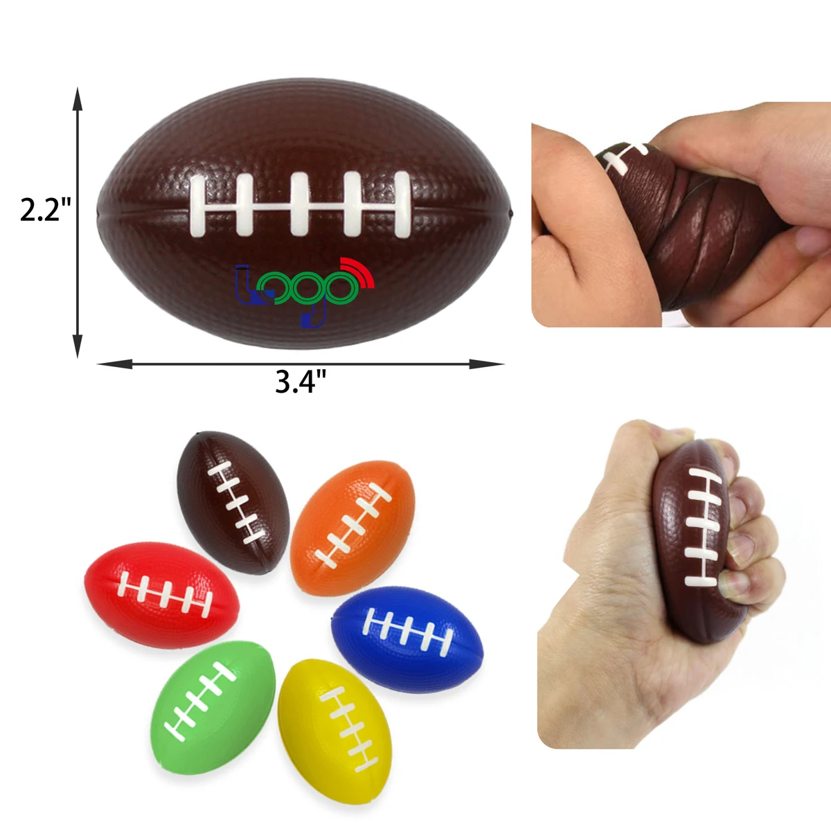 Durable Mini Rugby Stress Ball Children's Toy 1