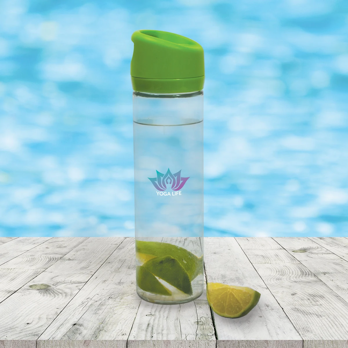 500 Ml. (17 Fl. Oz.) Single Wall Glass Water Bottle 1