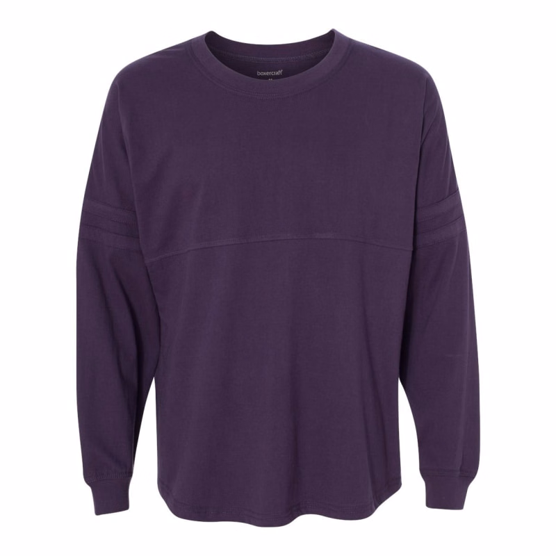 Boxercraft Women's Jersey Pom Pom Long Sleeve T-Shirt - T14