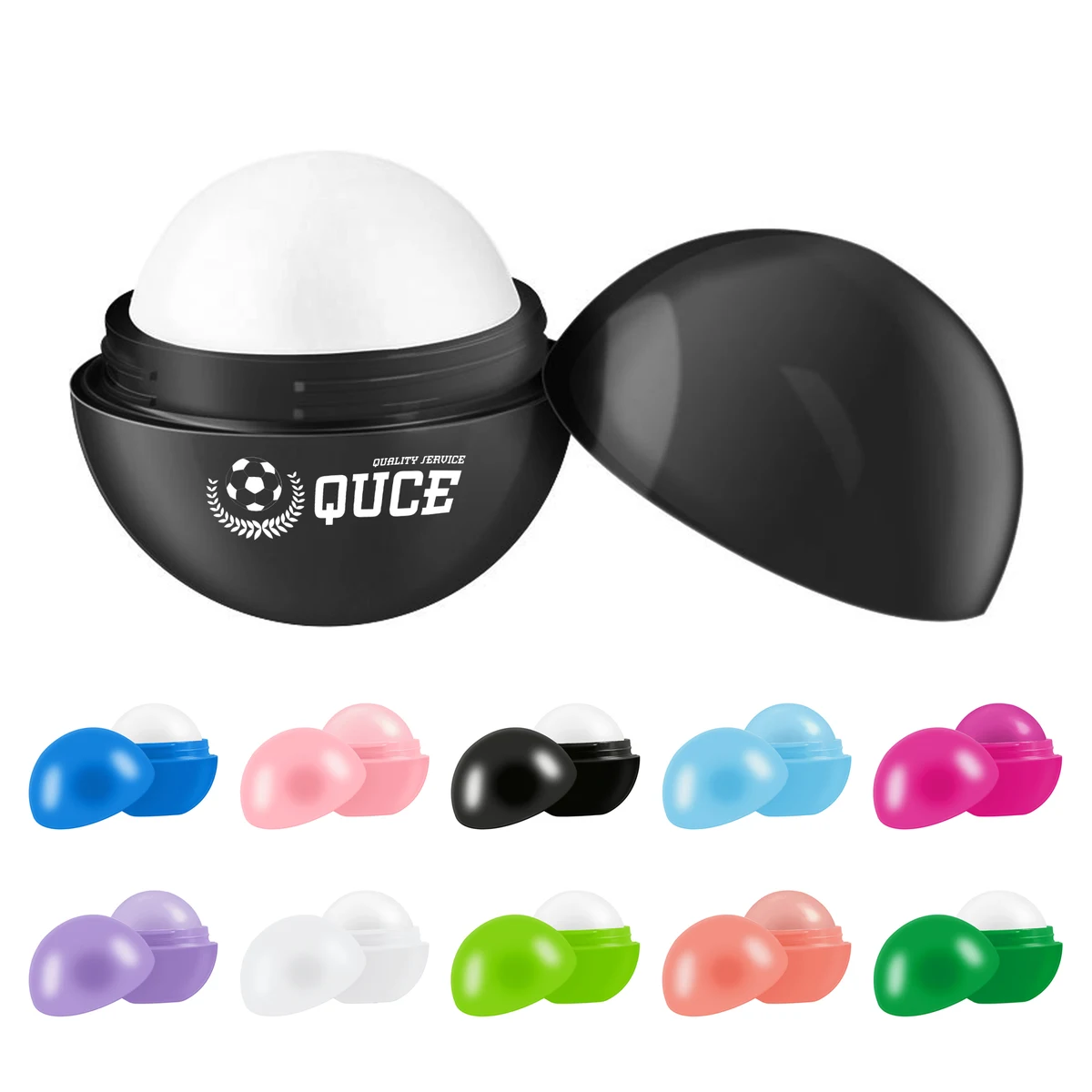 Promotional Mini Round Ball Shaped Lip Balm 1