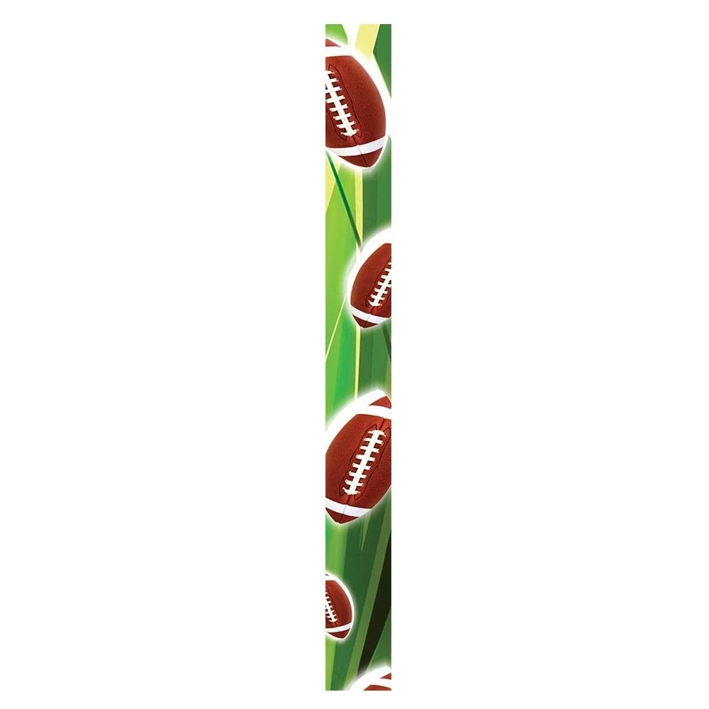 7/8" Stock FOOTBALL Poly-Satin Sublimated Neck Ribbon 1