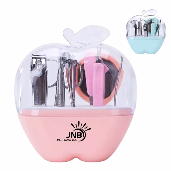 Adorable Apple Shape 9 Piece Manicure Set - Pamper Your Nail