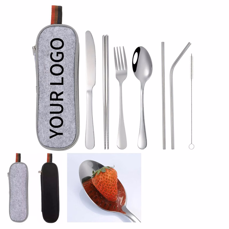 Travel Cutlery Set 10 Inch with Multiple Utensils