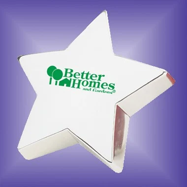 Silver Plated Zinc Star Paperweight 1