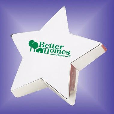Silver Plated Zinc Star Paperweight
