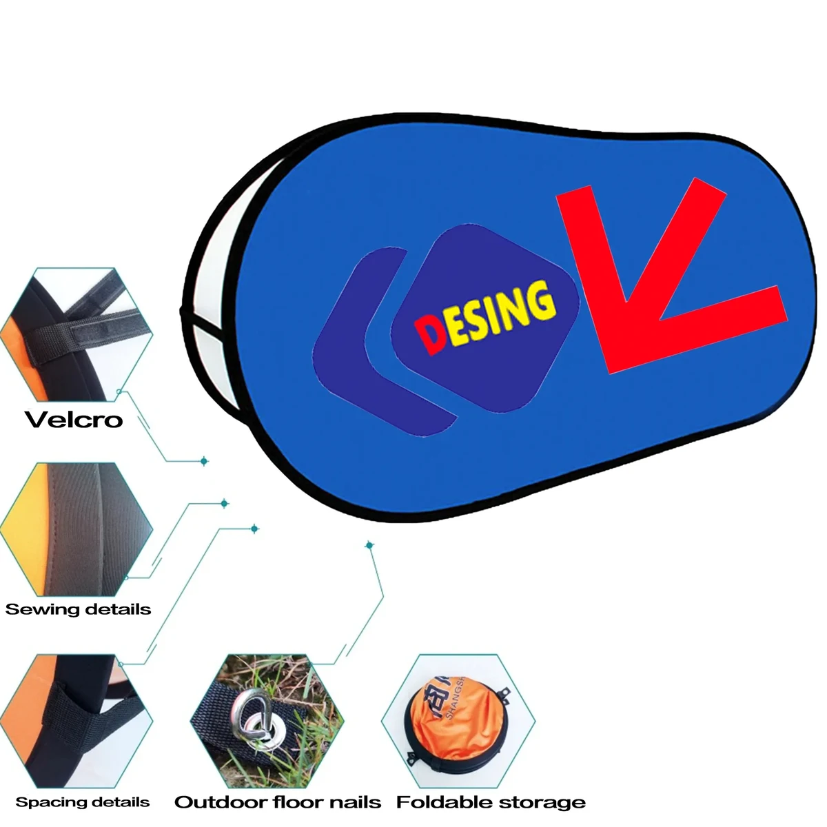 28"X60" Folding Double Sided Full Color Custom Banner Stand 1