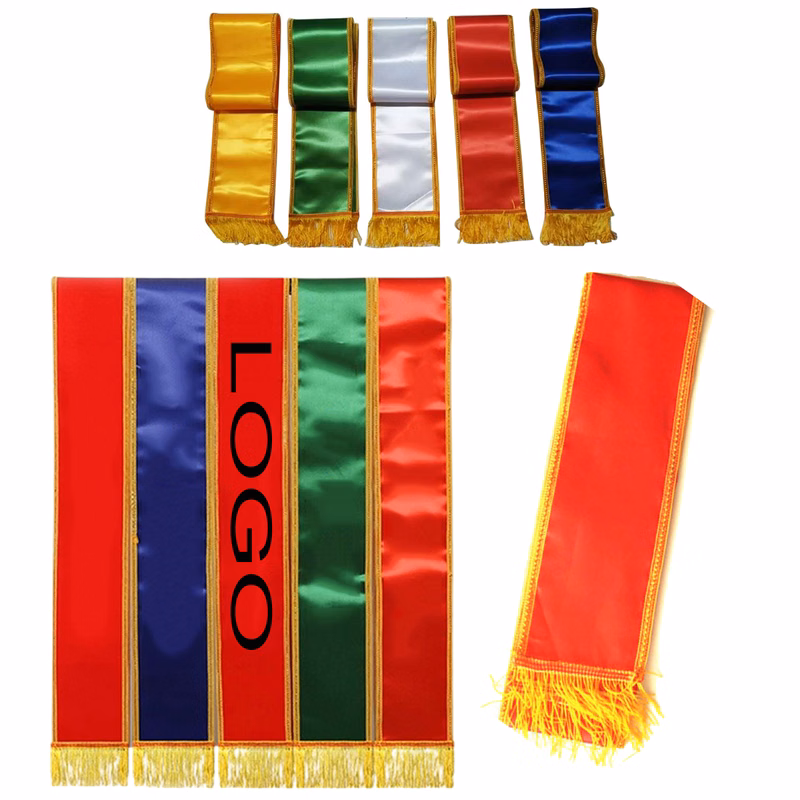Custom Gold-trimmed Sash