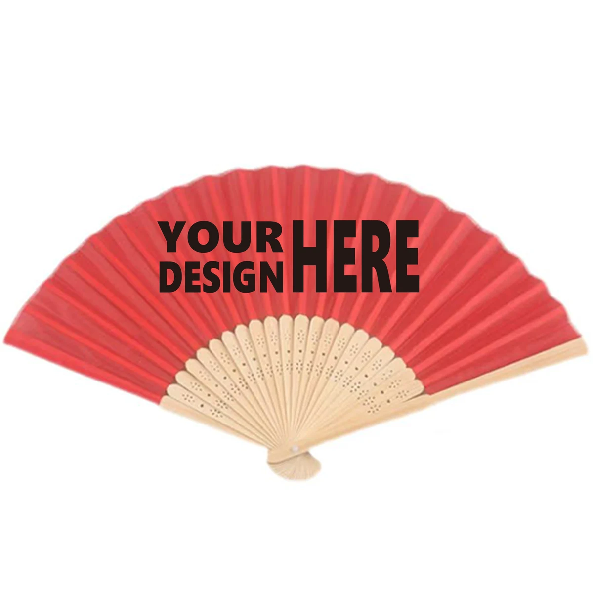 Folding Polyester Fan – 7 Inches 1
